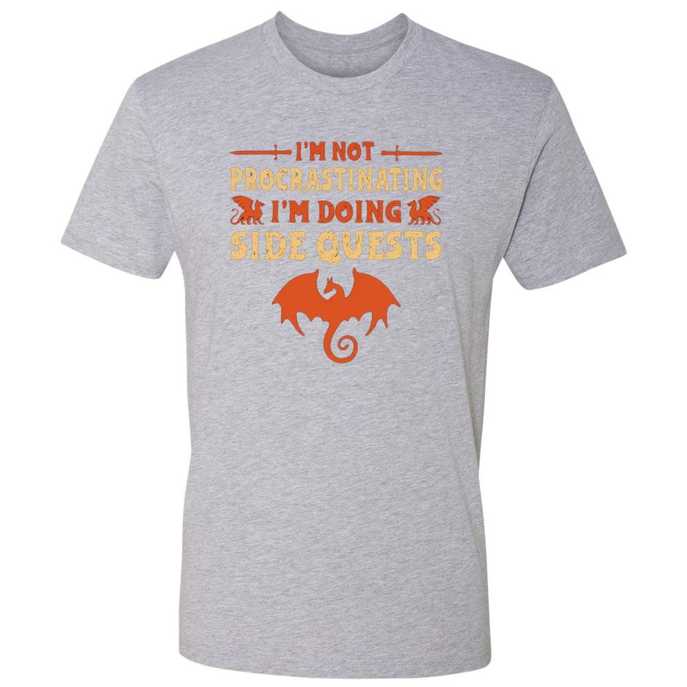 I'm Doing Side Quests Premium Unisex T-Shirt - Heather Grey - 9