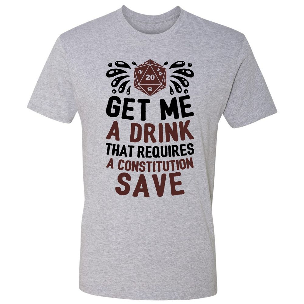 Get Me A Drink Premium Unisex T-Shirt - Heather Grey - 9