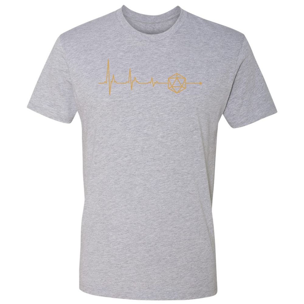 D20 Dice Is My Life Premium Unisex T-Shirt - Heather Grey - 9