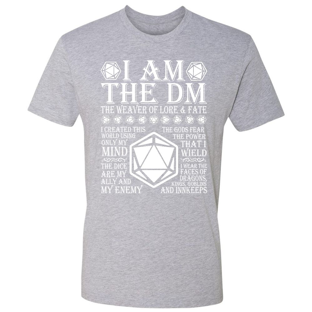 I Am The DM The Weaver Of Lore And Fate Premium Unisex T-Shirt - Heather Grey - 9