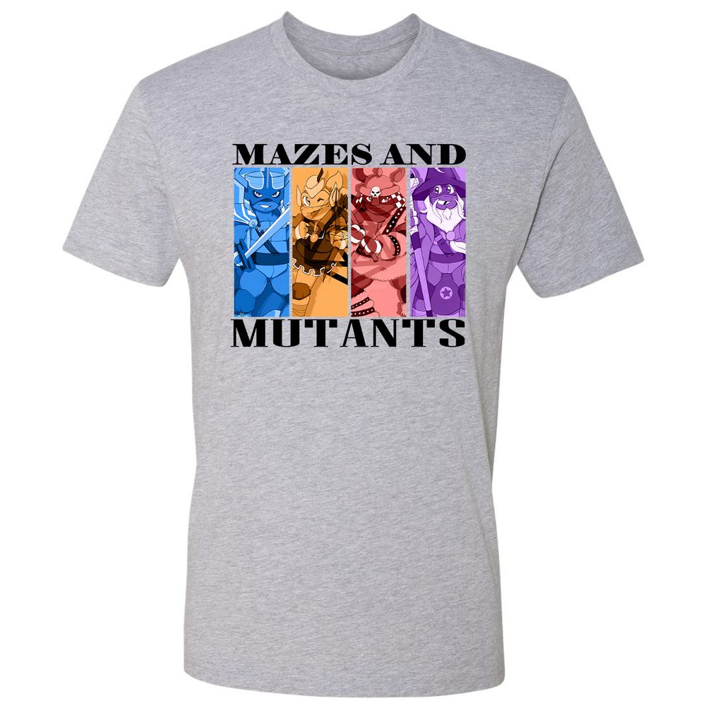 Mazes & Mutants Premium Unisex T-Shirt - Heather Grey - 9