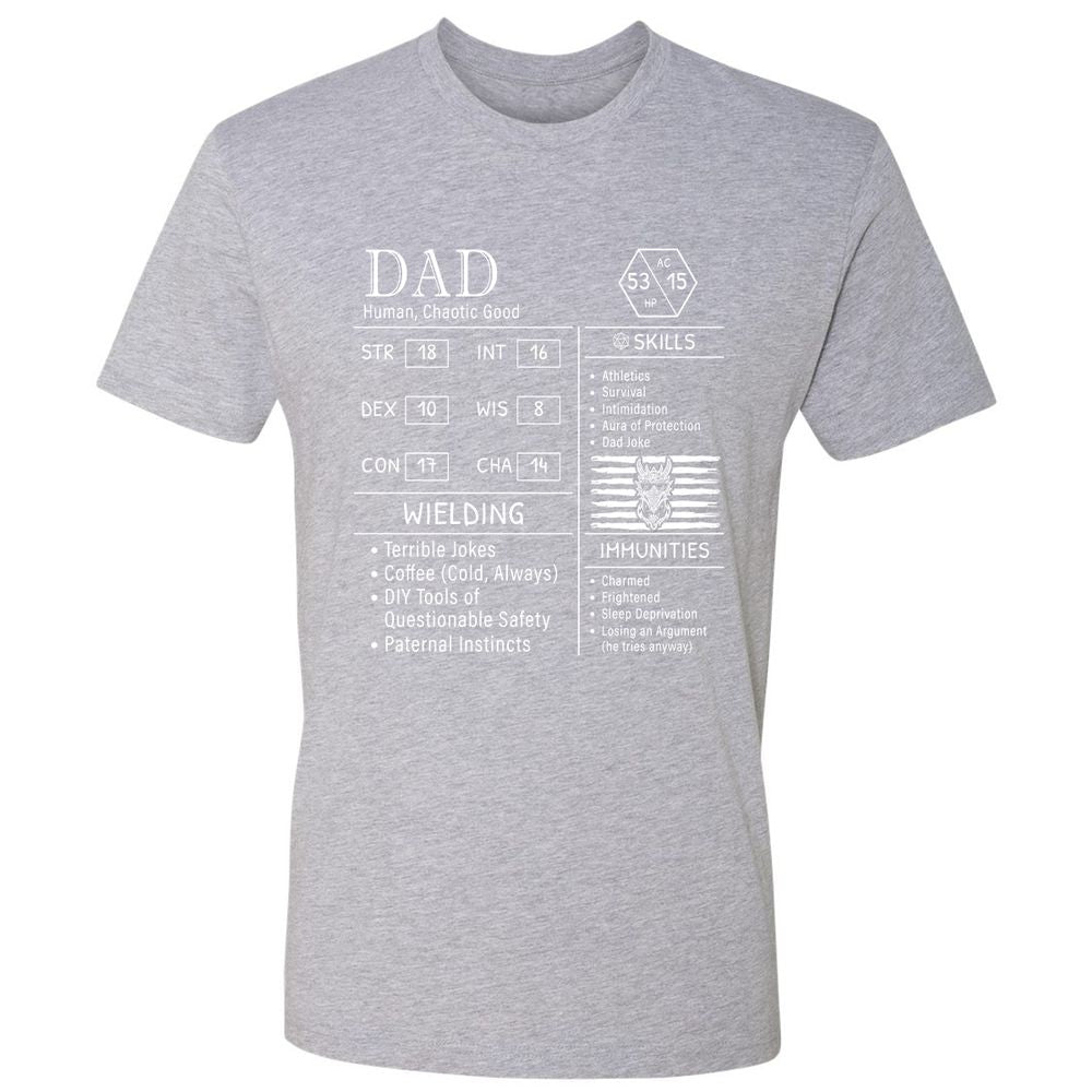 Dad Stats New - Heather Grey - 9