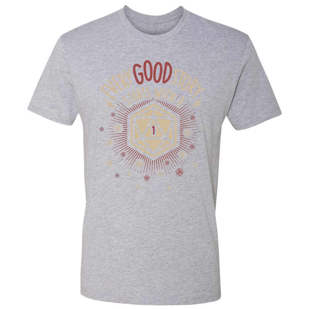 Good Story Starts With A 1 Premium Unisex T-Shirt - Heather Grey - 9
