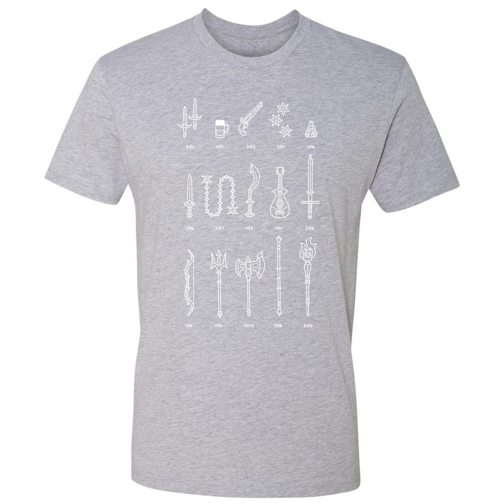 Damage Dealer RPG Premium Unisex T-Shirt - Heather Grey - 9
