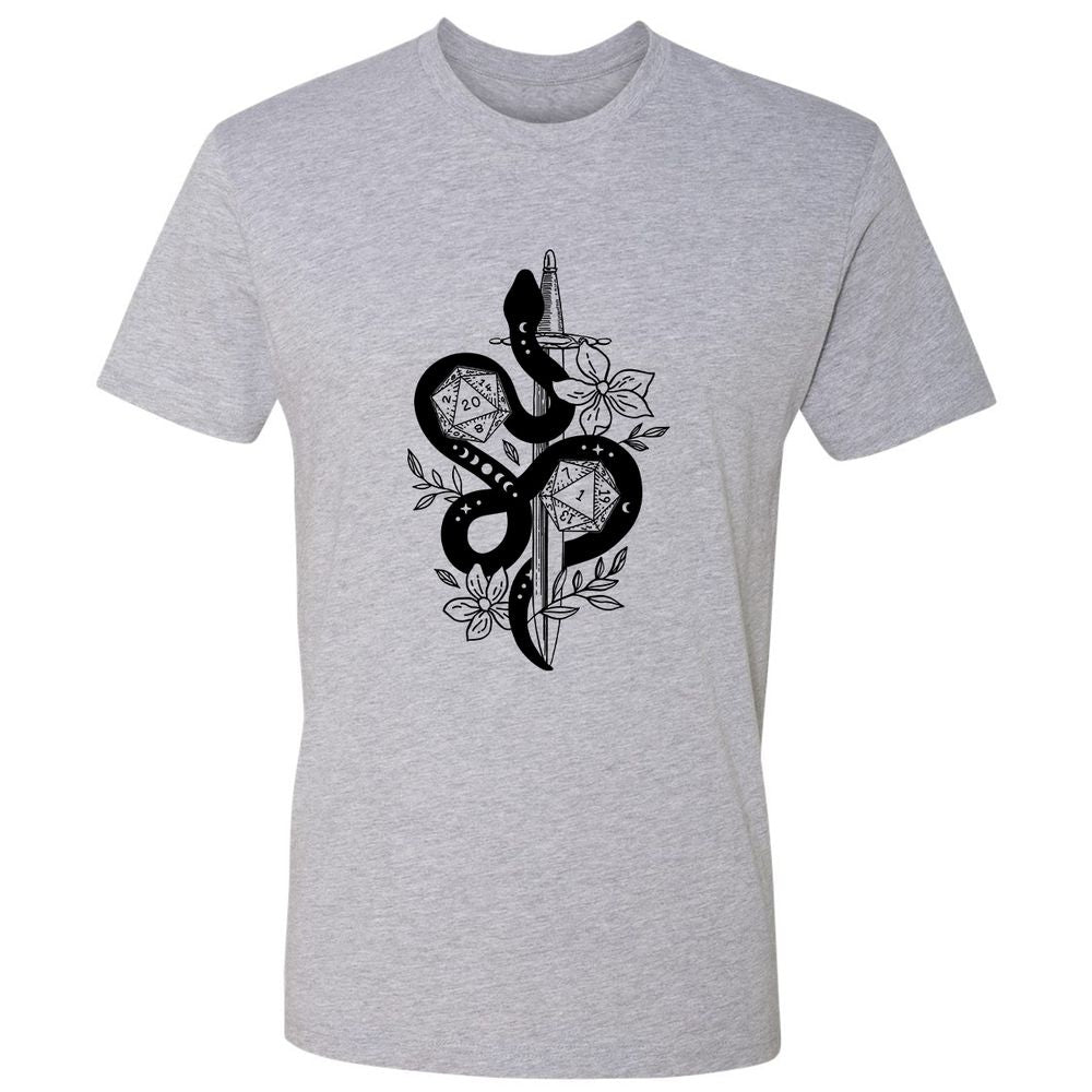 D20 Snake and Sword - Heather Grey - 9