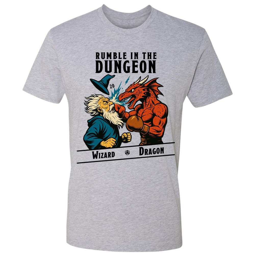 Rumble in the Dungeon Premium Unisex T-Shirt - Heather Grey - 9