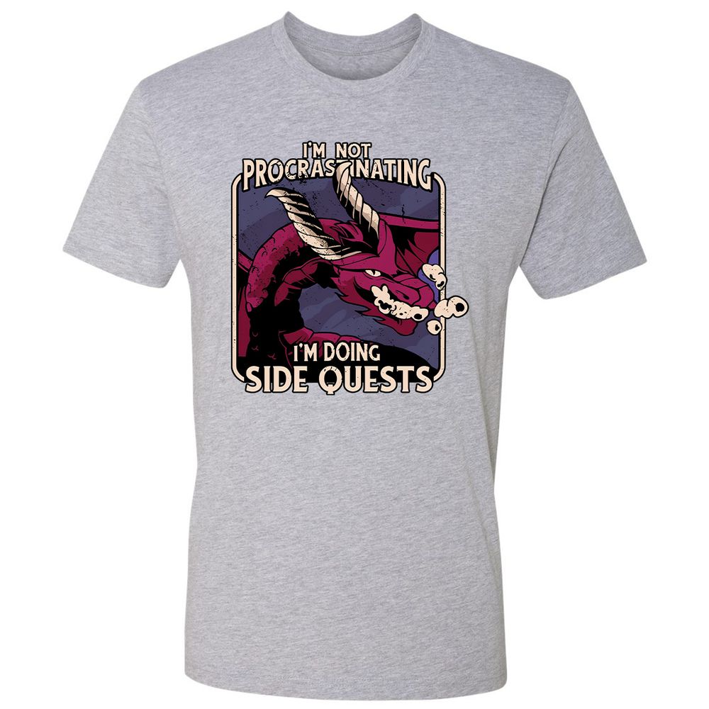 Doing Side Quests Premium Unisex T-Shirt - Heather Grey - 9