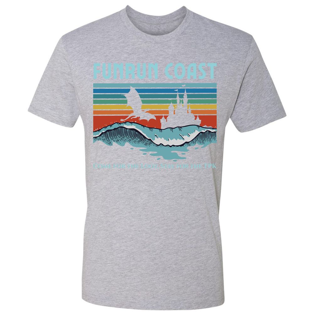 FUNRUN COAST Premium Unisex T-Shirt - Heather Grey - 9