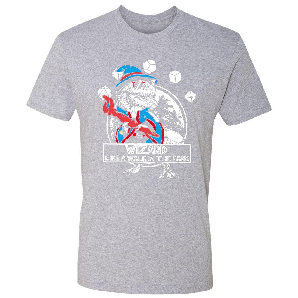 Wizard Like The Walk In The Park Premium Unisex T-Shirt - Heather Grey - 9