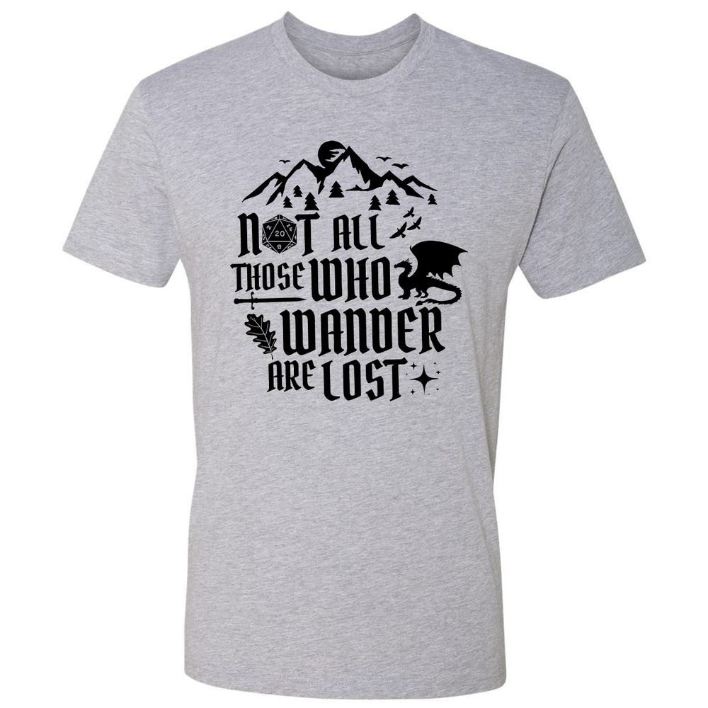 Not All Those Who Wander Are Lost Premium Unisex T-Shirt - Heather Grey - 9
