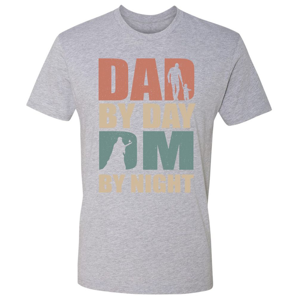 Dad By Day DM By Night - Heather Grey - 9