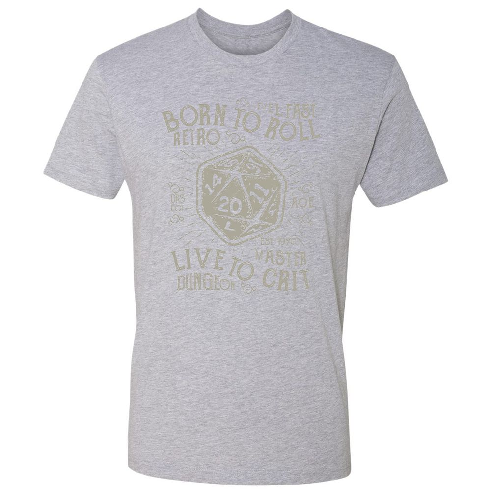 Born To Roll Live To Crit Premium Unisex T-Shirt - Heather Grey - 9