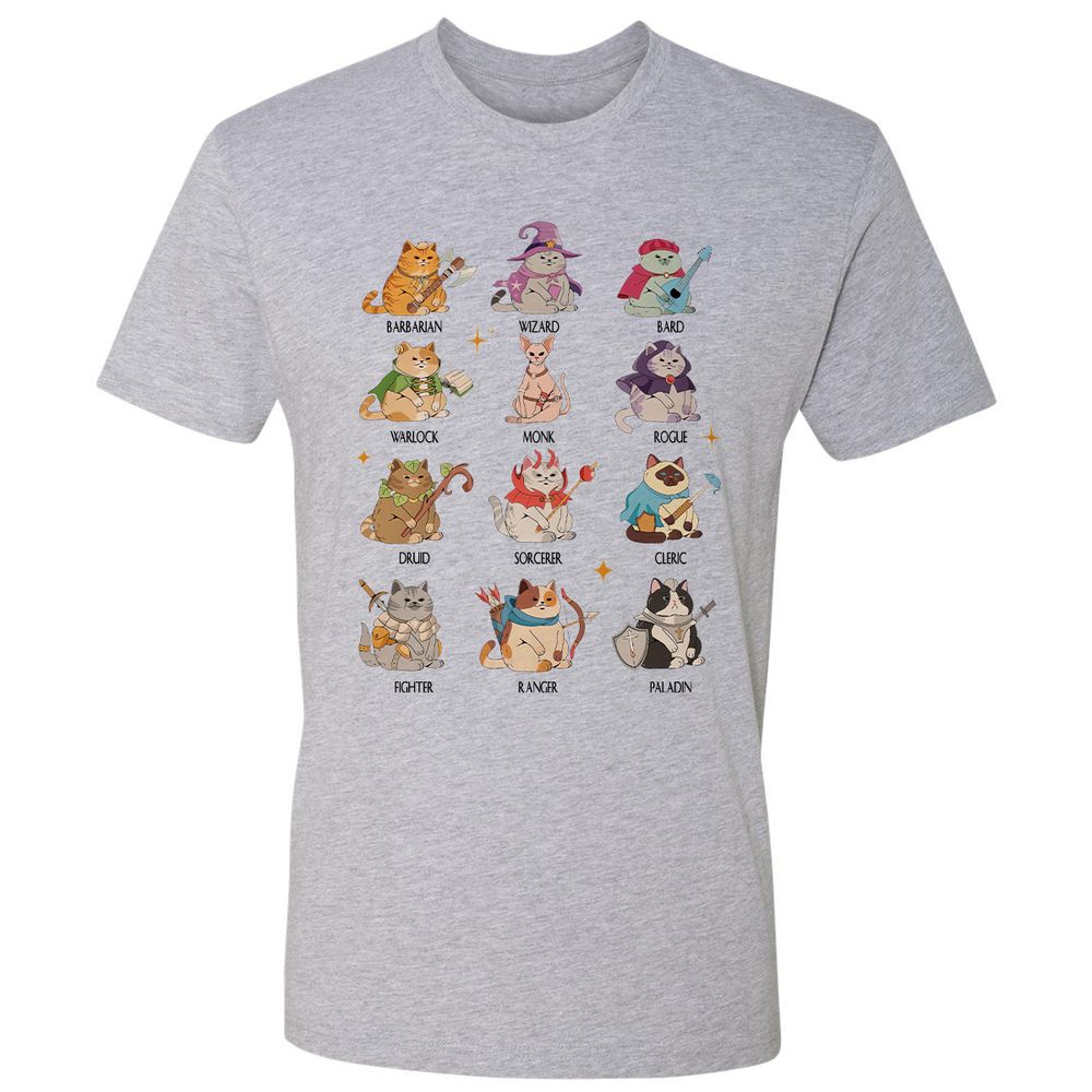 Dungeons And Cats Premium Unisex T-Shirt - Heather Grey - 9