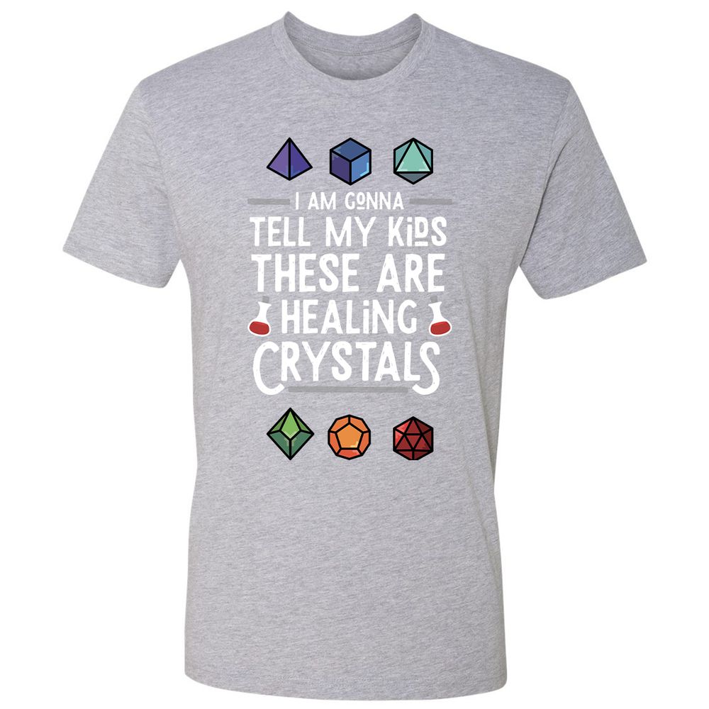 Healing Crystals Premium Unisex T-Shirt - Heather Grey - 9