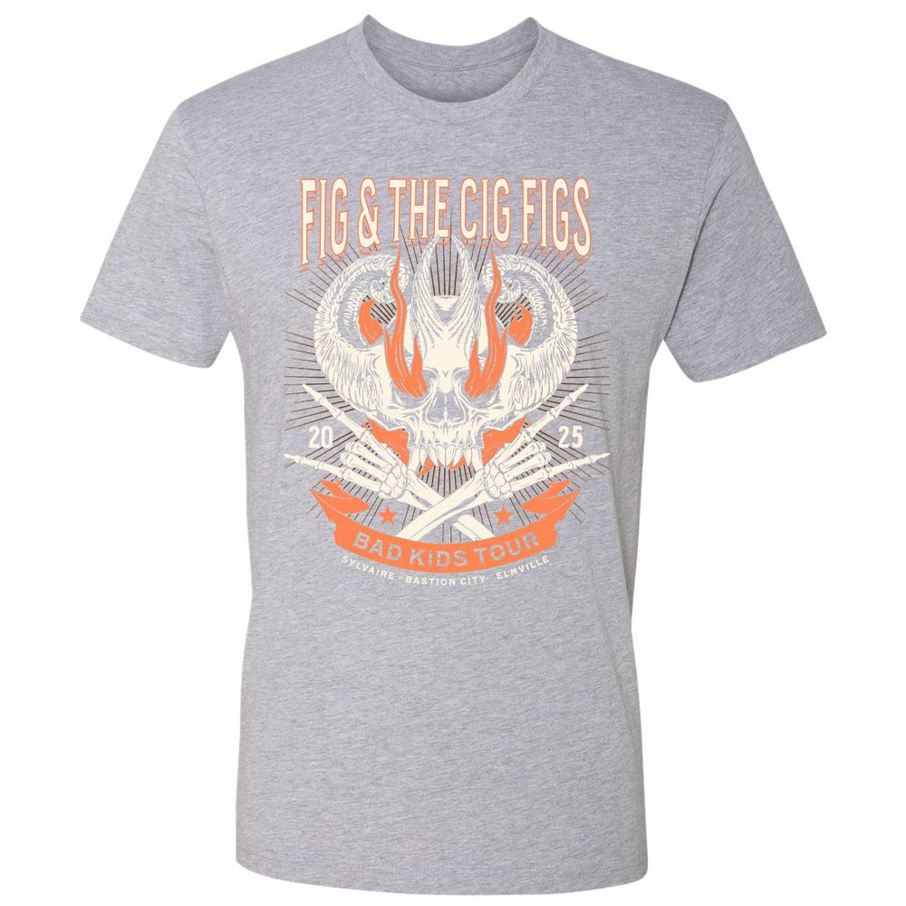 Fig and the Cig Figs, Dimension 20 Premium Unisex T-Shirt - Heather Grey - 9
