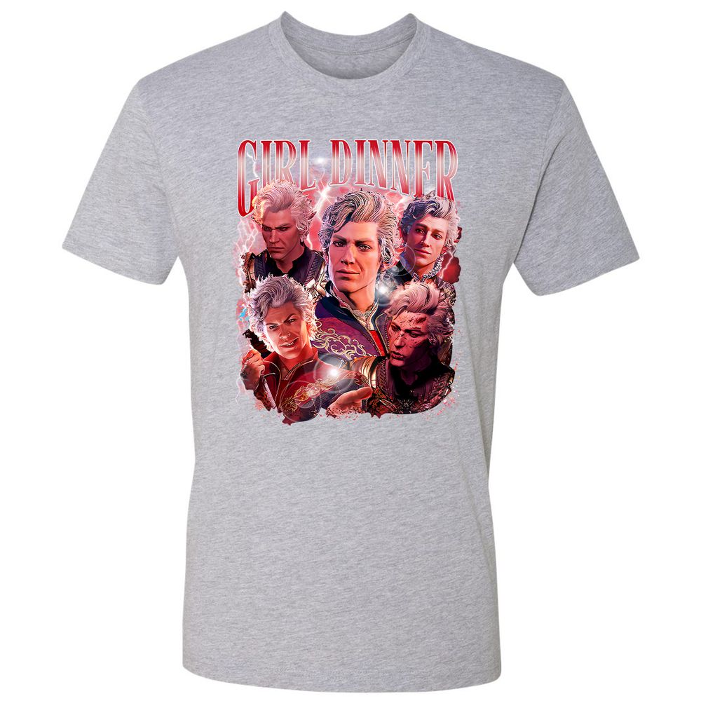 Astarion Girl Dinner Premium Unisex T-Shirt - Heather Grey - 9