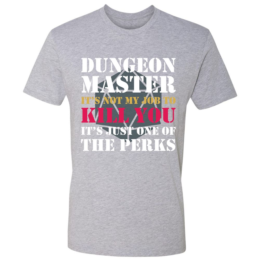DUNGEON MASTER NOT MY JOB Premium Unisex T-Shirt - Heather Grey - 9