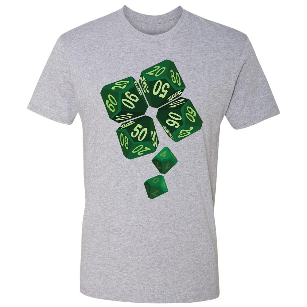 Dice Clover Premium Unisex T-Shirt - Heather Grey - 9