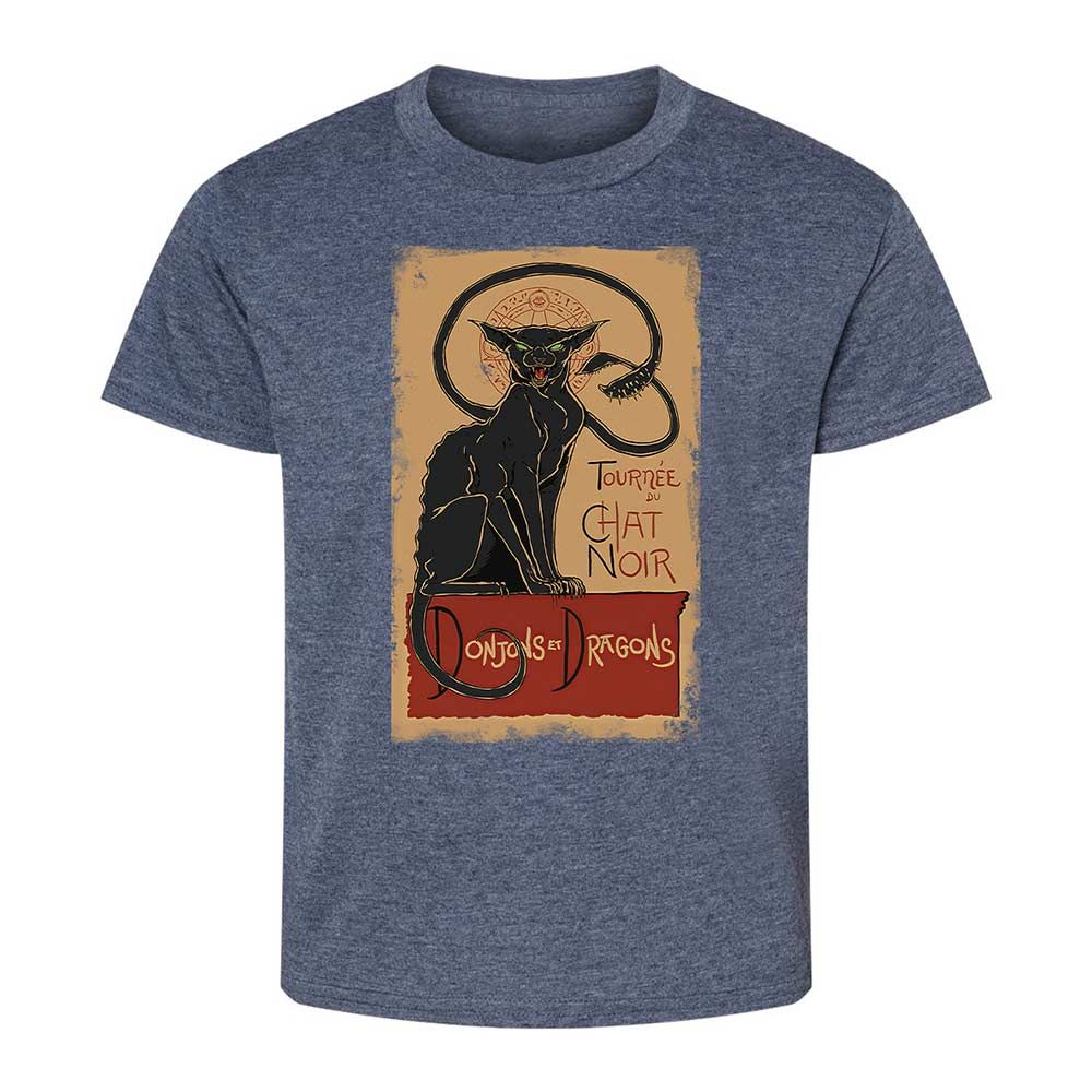Tournee Du Chat Noir Kids T-Shirt - Heather Navy - 9