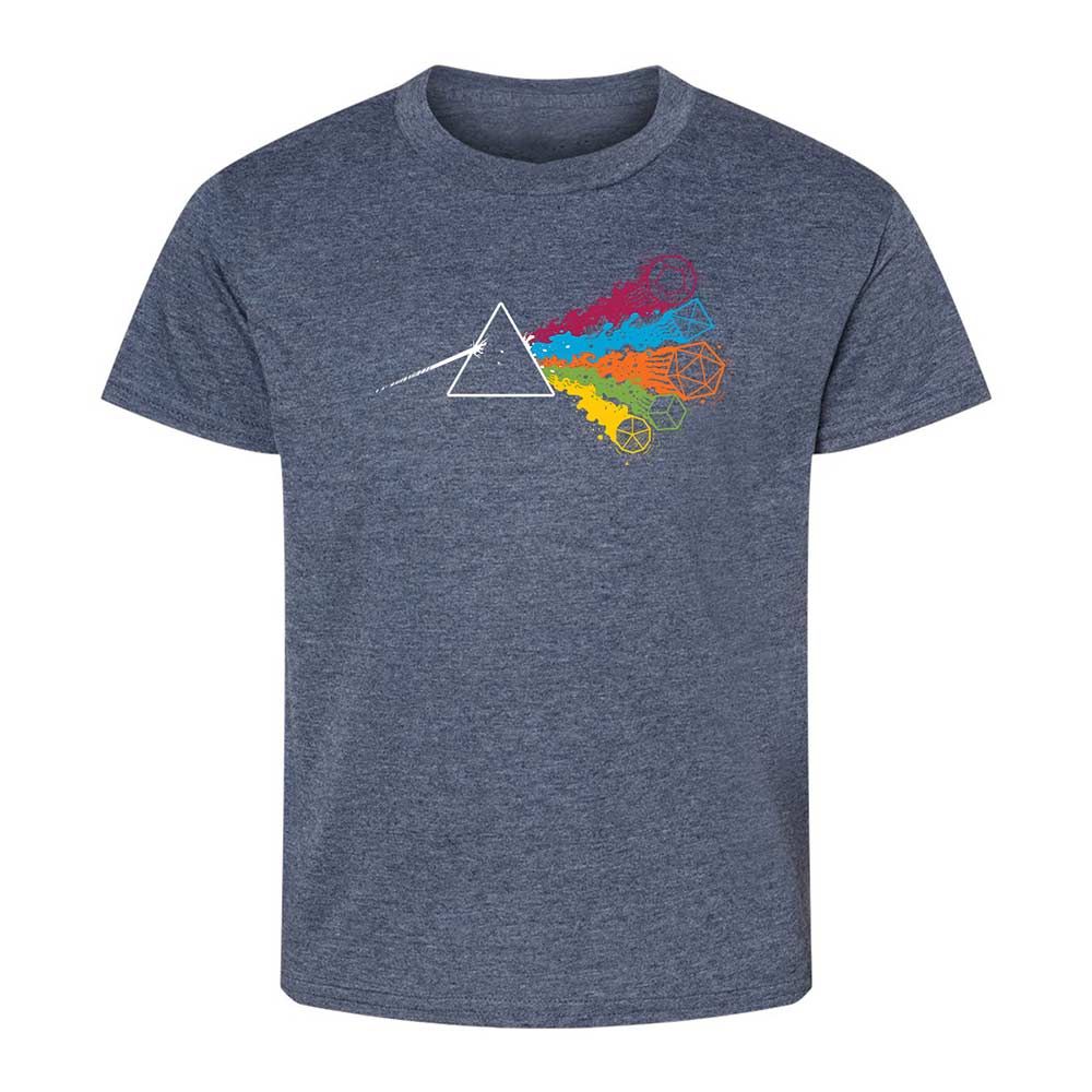 Dark Side Of The Dices Kids T-Shirt - Heather Navy - 9