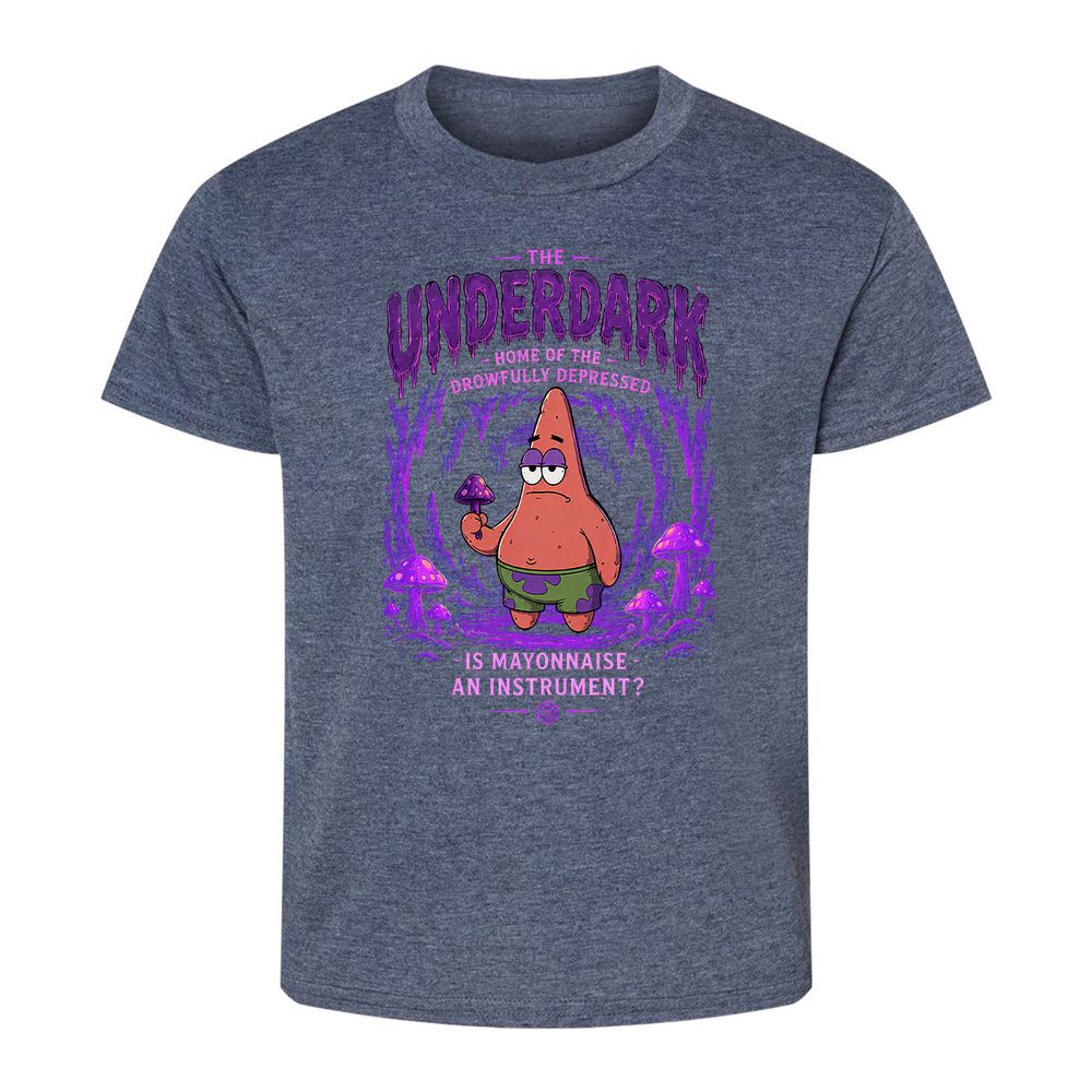 The Underdark Kids T-Shirt - Heather Navy - 9