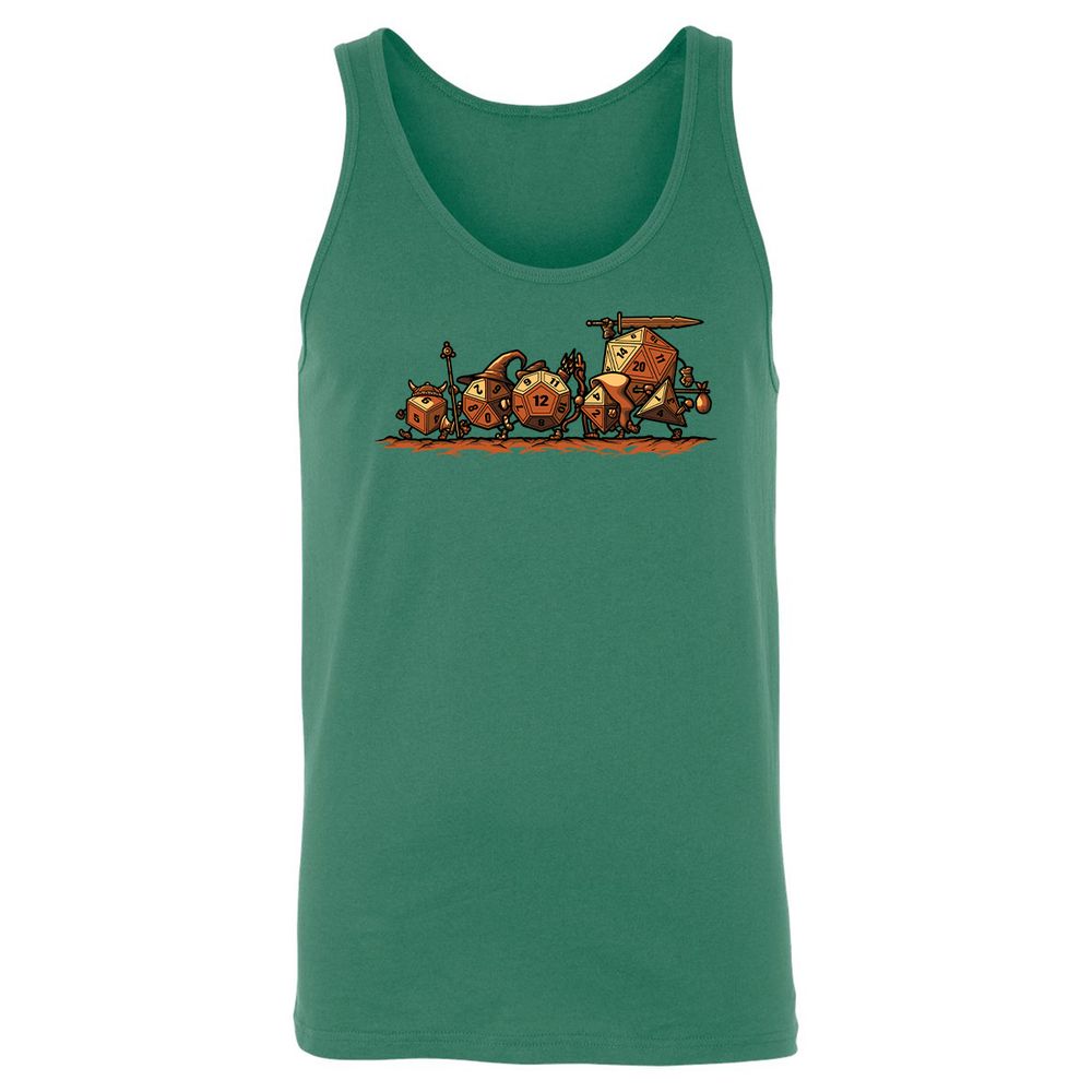 Fellowship Of The Dices Unisex Jersey Tank - Kelly - 9