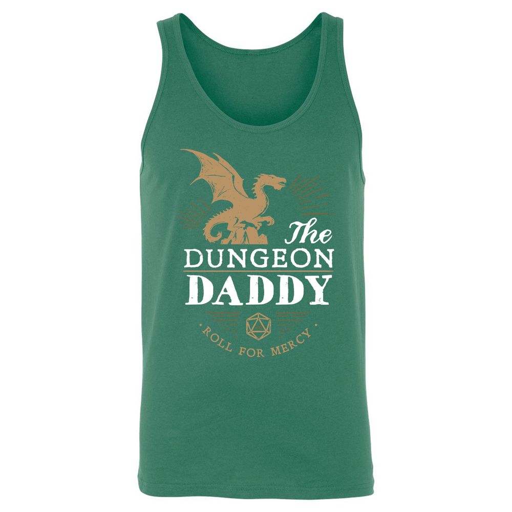 Dungeon Daddy Roll For Mercy Unisex Jersey Tank - Kelly - 9