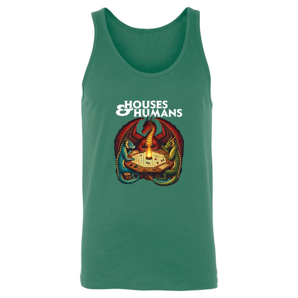 Houses & Humans Unisex Jersey Tank - Kelly - 9