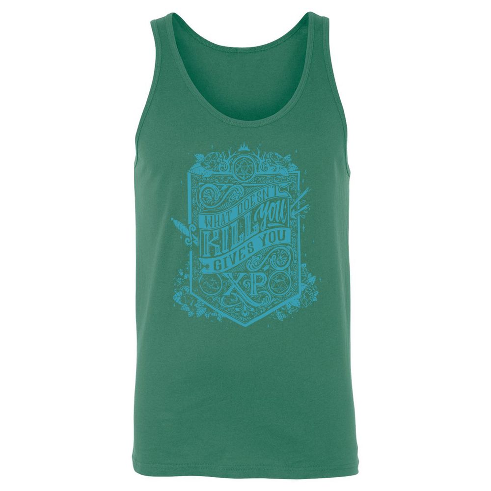 What Doesn't Kill You Gives You XP Unisex Jersey Tank - Kelly - 9
