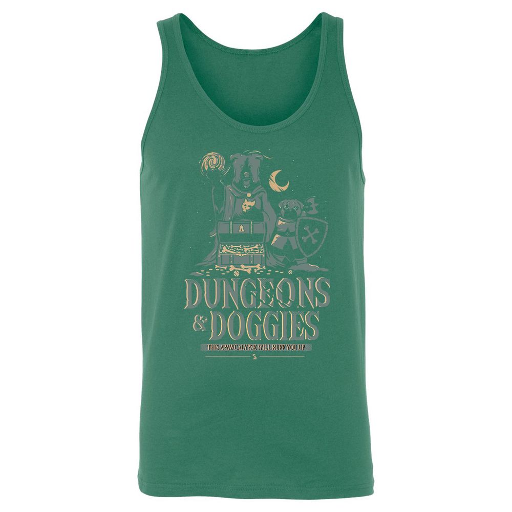 Dungeons & Doggies Unisex Jersey Tank - Kelly - 9