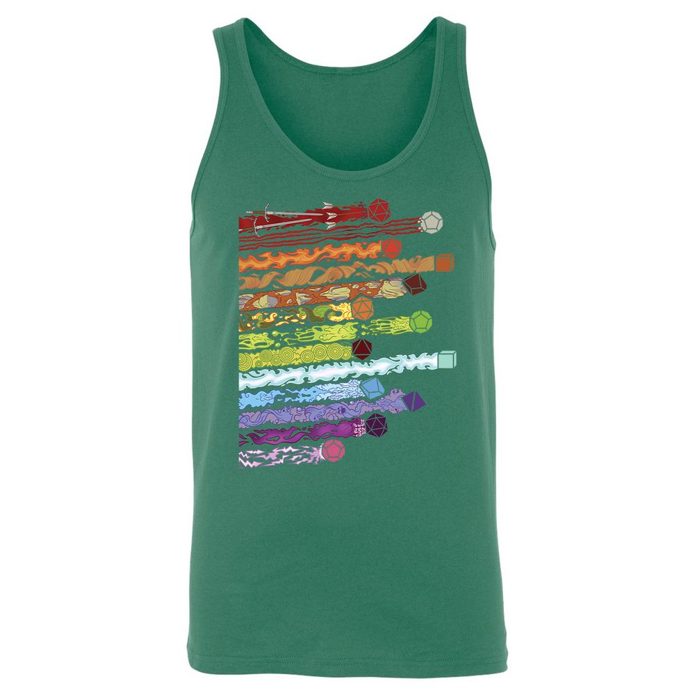 Damage Dices Unisex Jersey Tank - Kelly - 9