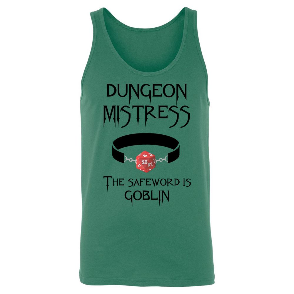 Dungeon Mistress Unisex Jersey Tank - Kelly - 9