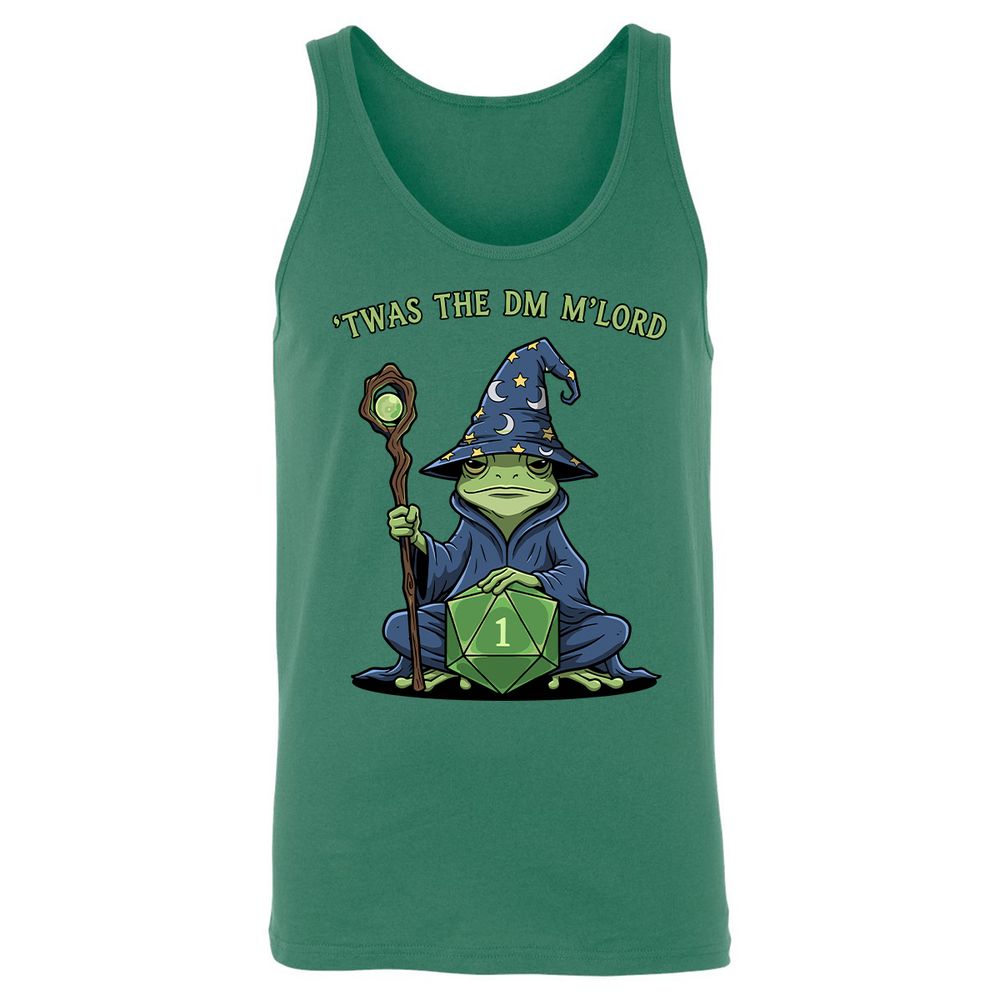 Twas the DM M’lord Unisex Jersey Tank - Kelly - 9