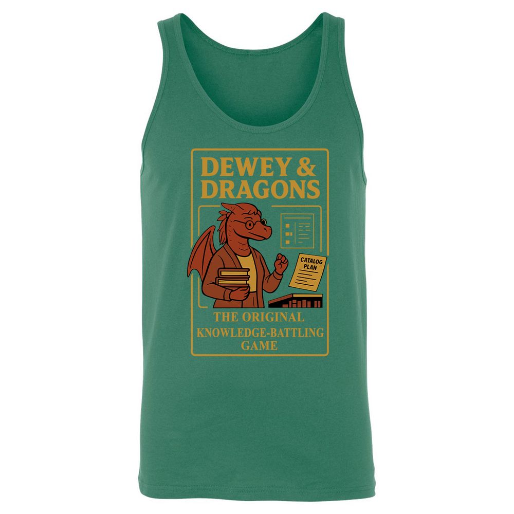 Dewey & Dragons Unisex Jersey Tank - Kelly - 9