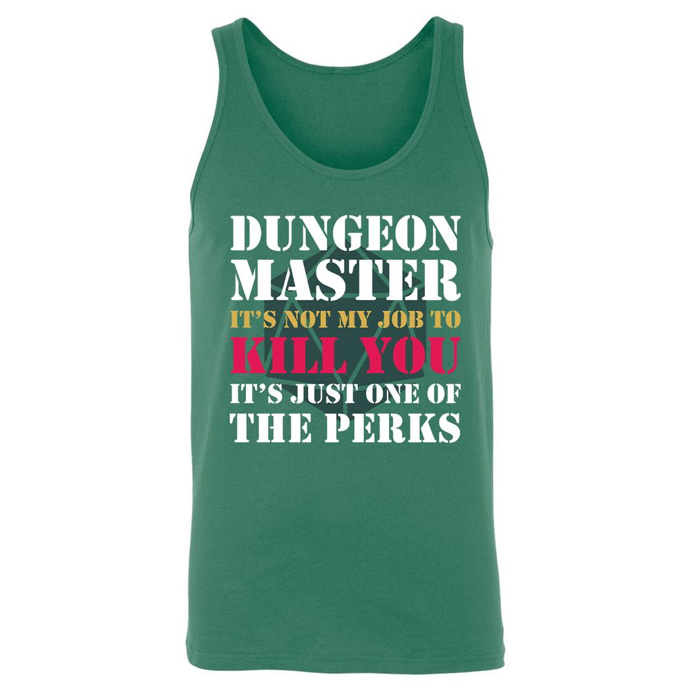DUNGEON MASTER NOT MY JOB Unisex Jersey Tank - Kelly - 9