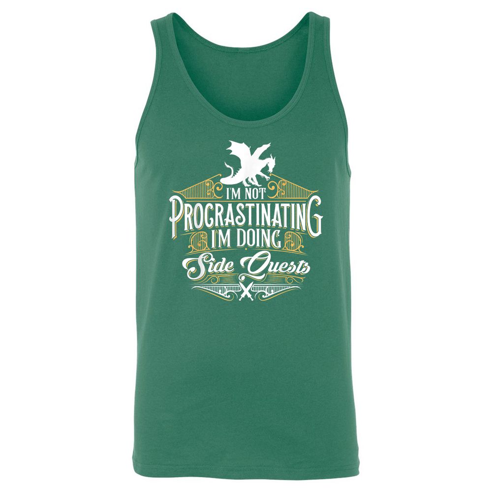 I'm Doing Side Quests Unisex Jersey Tank - Kelly - 9