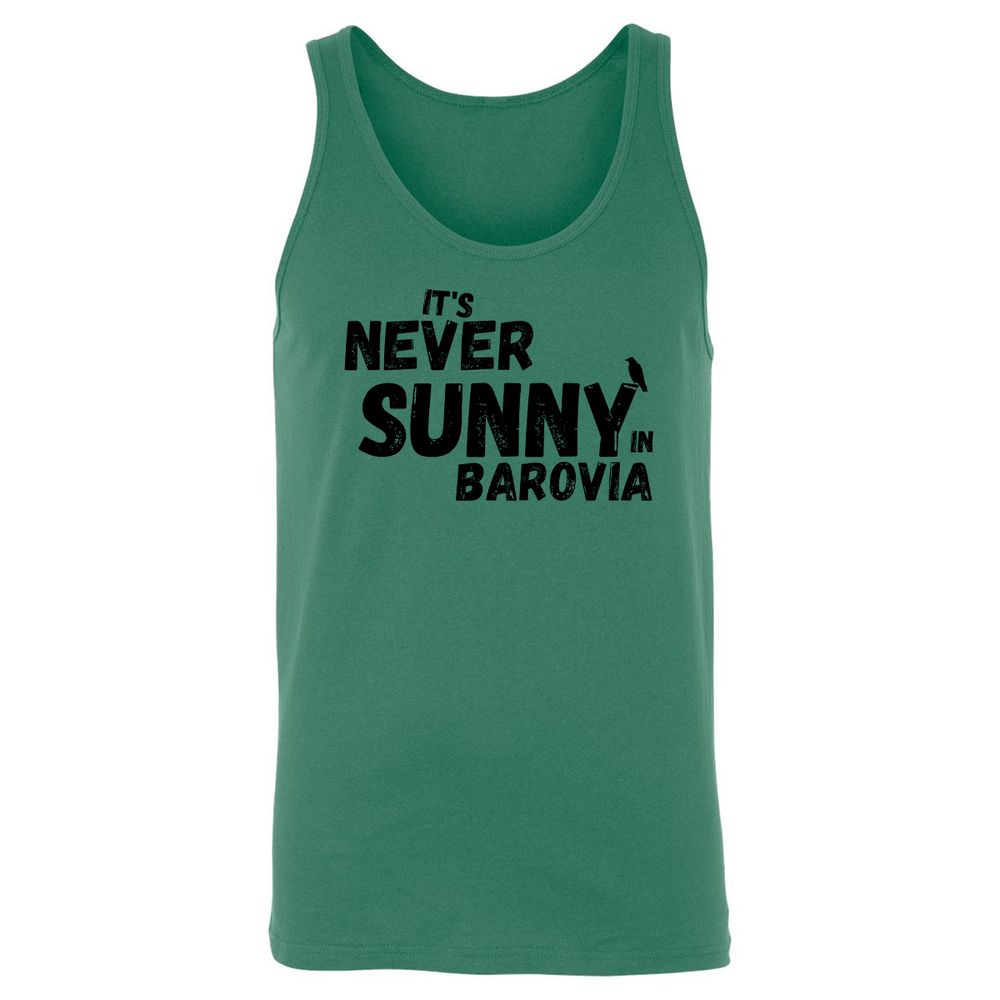 It's Never Sunny In Barovia Unisex Jersey Tank - Kelly - 9