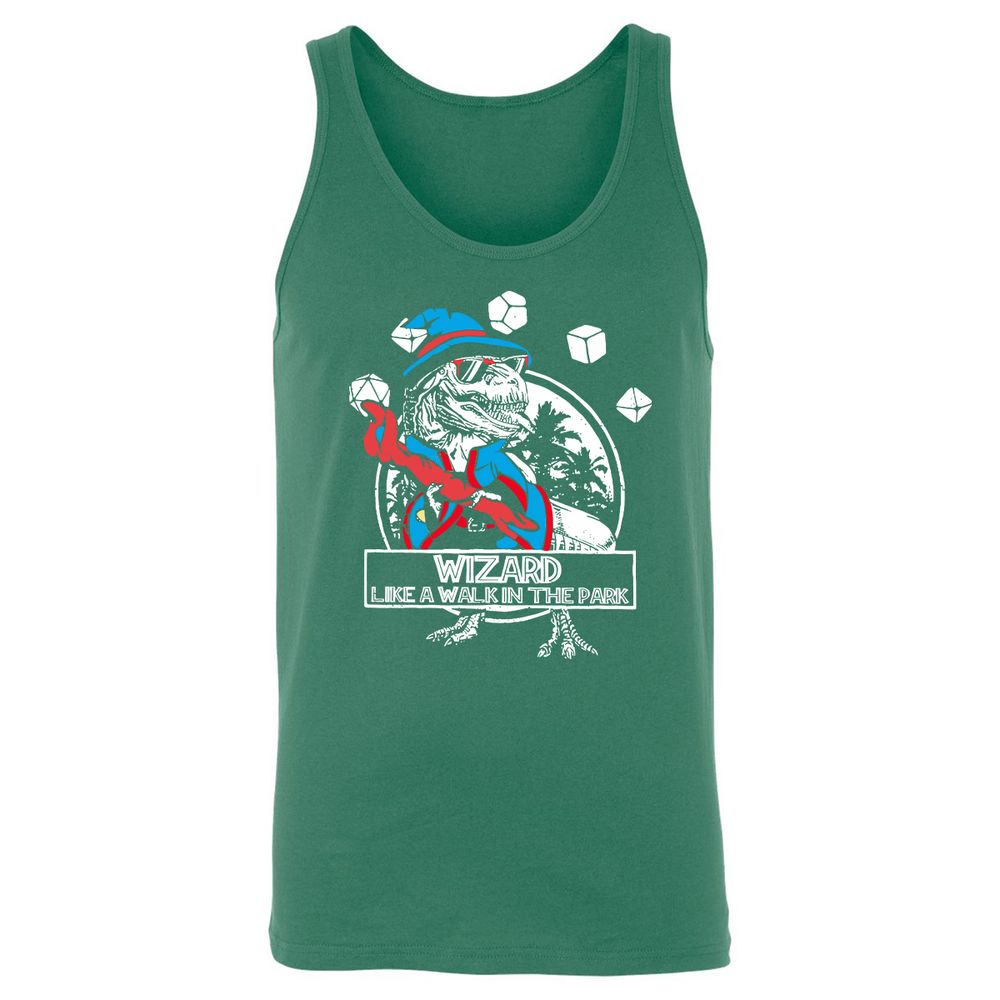 Wizard Like The Walk In The Park Unisex Jersey Tank - Kelly - 9