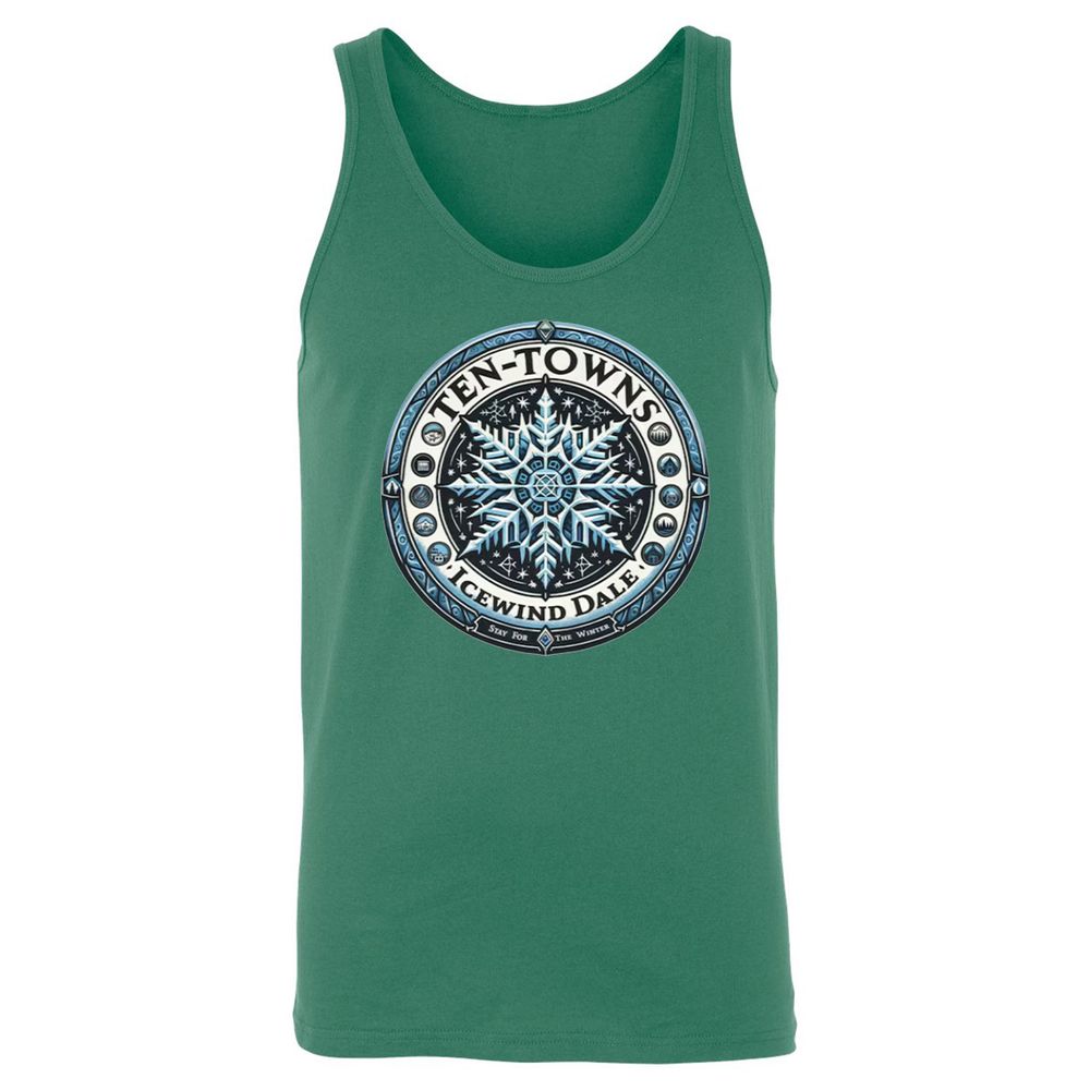 Ten-Towns Icewind Dale Unisex Jersey Tank - Kelly - 9
