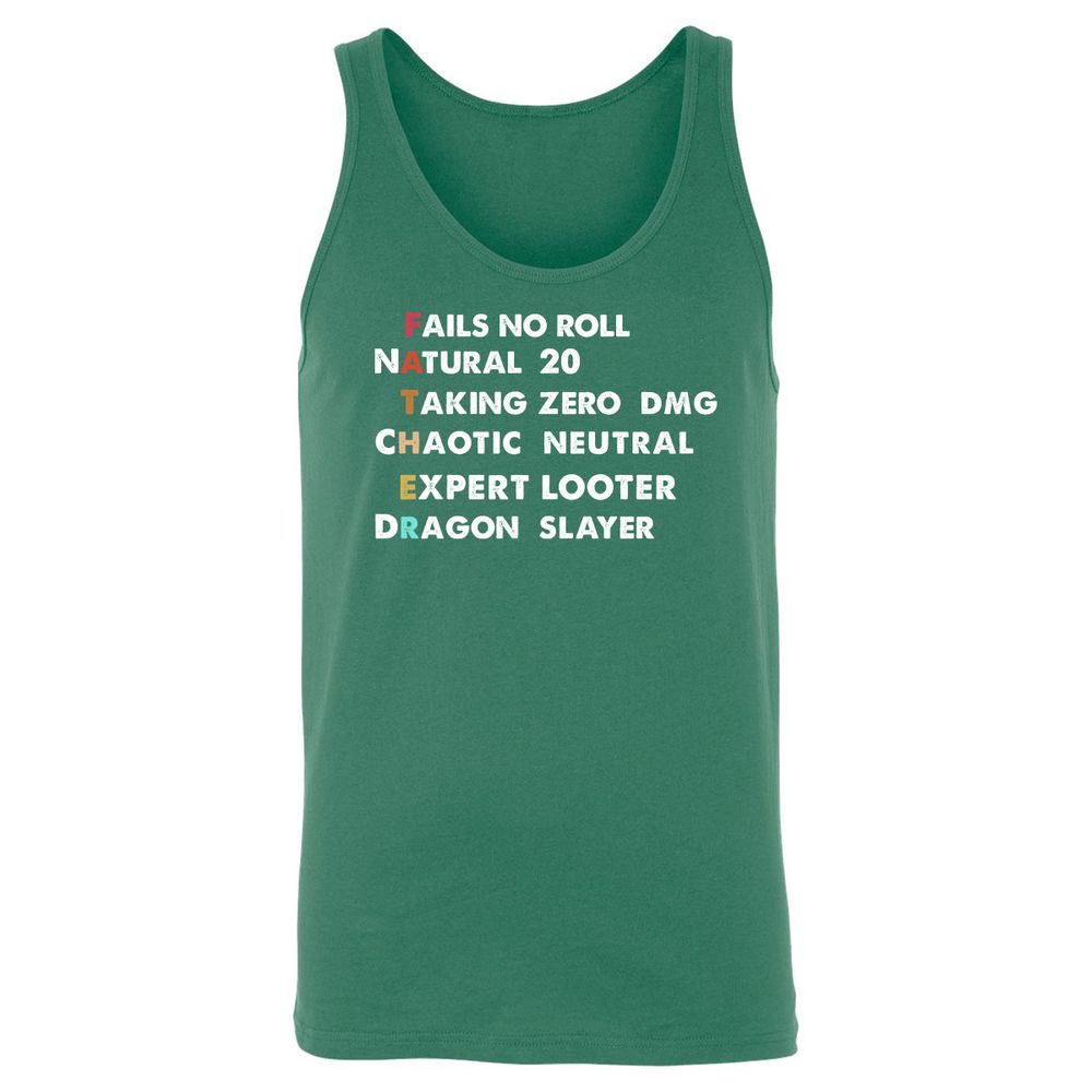 Father D&D Unisex Jersey Tank - Kelly - 9