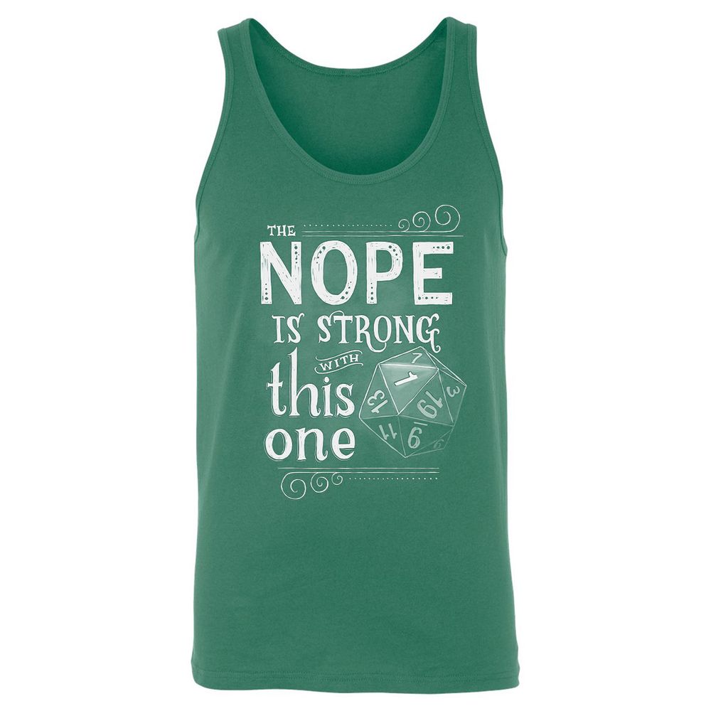 The NOPE is Strong with This One Unisex Jersey Tank - Kelly - 9