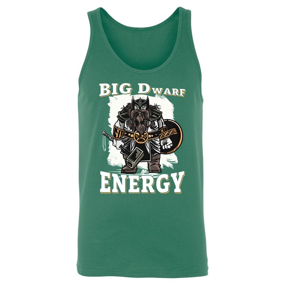 Big Dwarf Energy Unisex Jersey Tank - Kelly - 9