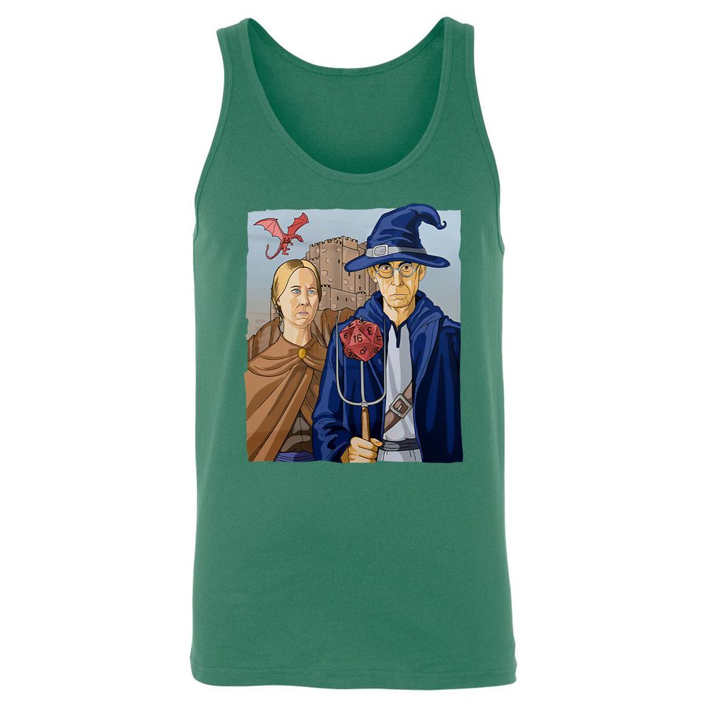DnD Gothic Unisex Jersey Tank - Kelly - 9