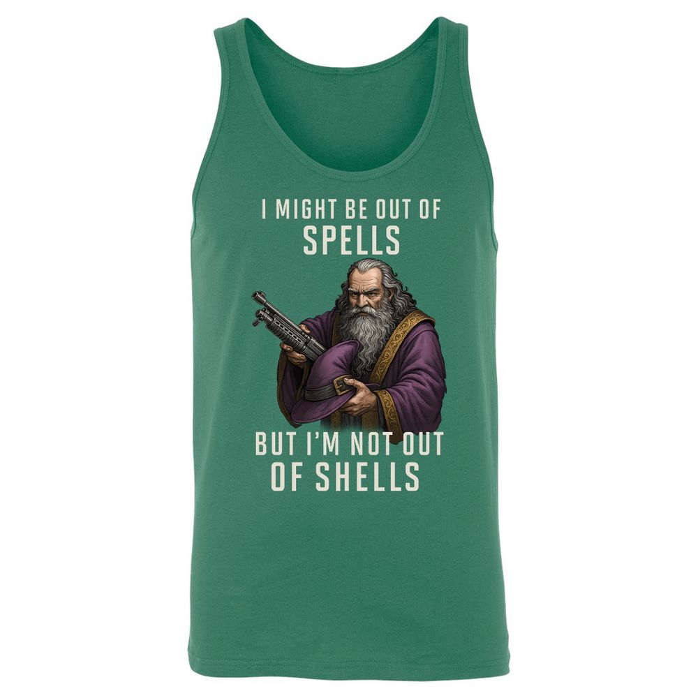 Not Out Of Shells Unisex Jersey Tank - Kelly - 9