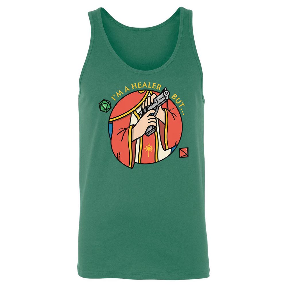 I'm A Healer But Unisex Jersey Tank - Kelly - 9