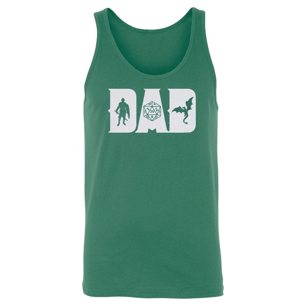 Dad Fathers Day Unisex Jersey Tank - Kelly - 9