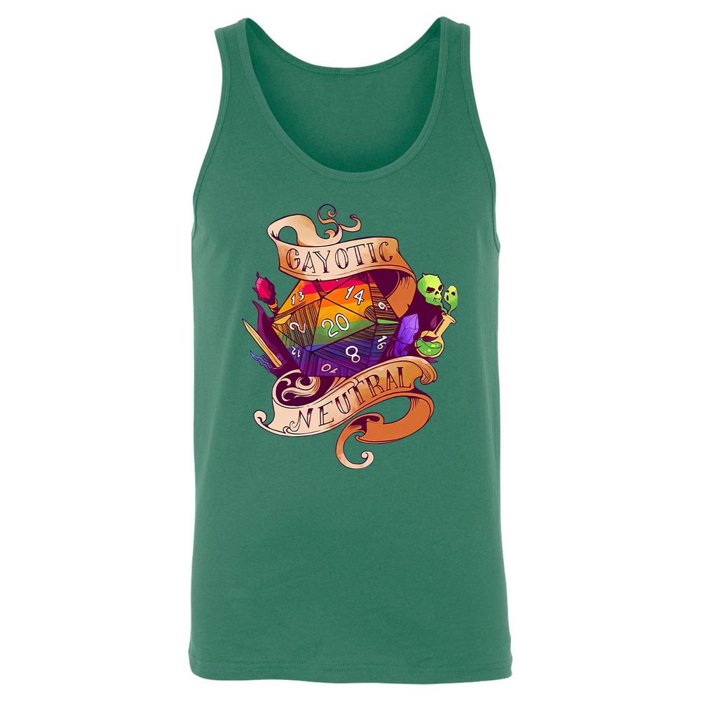 Gayotic Neutral Unisex Jersey Tank - Kelly - 9