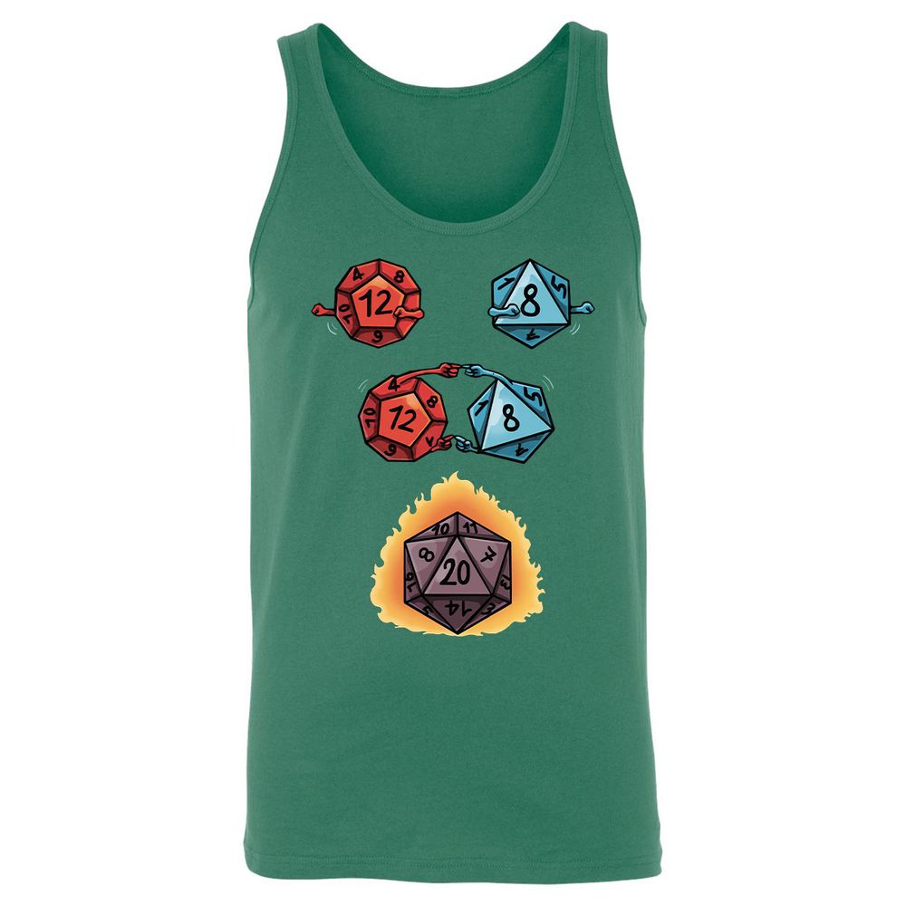 Dice Fusion RPG Unisex Jersey Tank - Kelly - 9