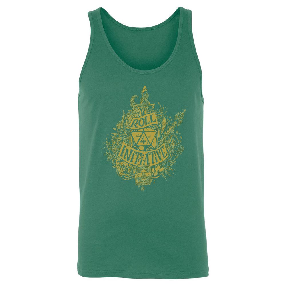 Roll Initiative Unisex Jersey Tank - Kelly - 9