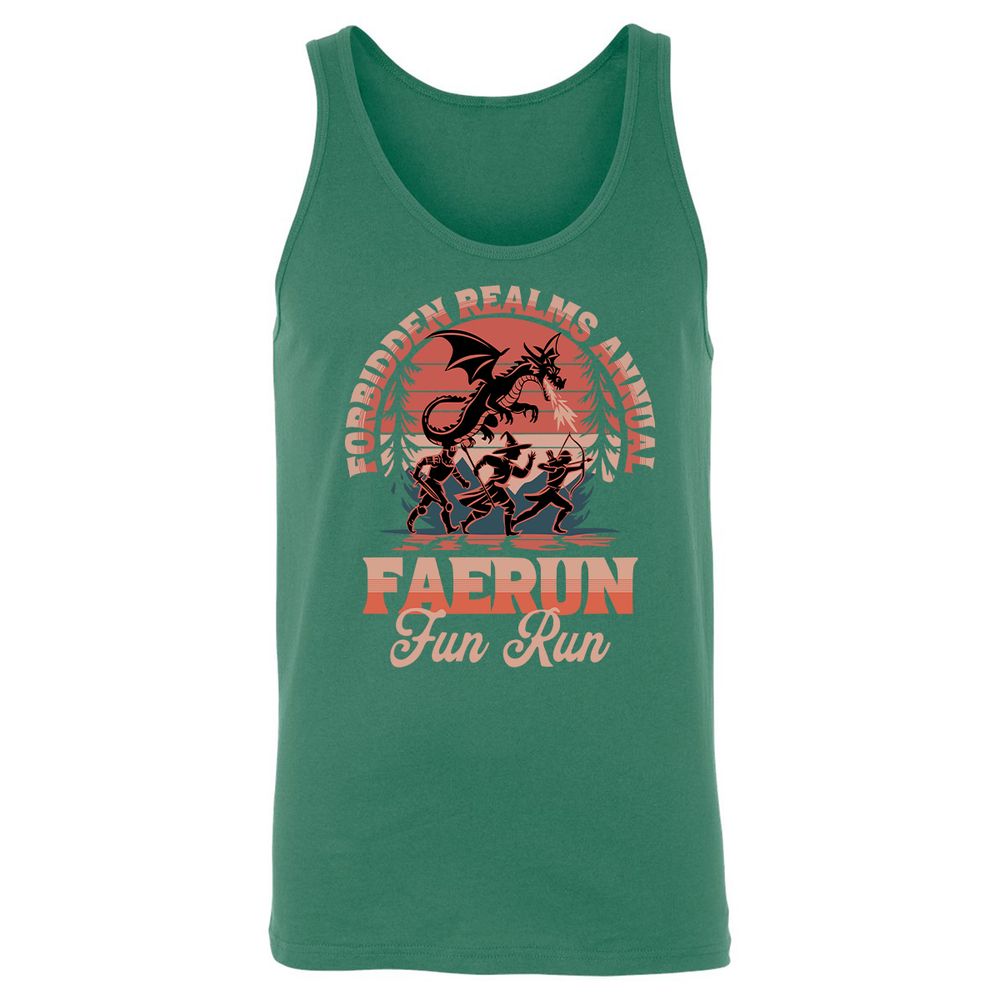 Faerun Fun Run Unisex Jersey Tank - Kelly - 9